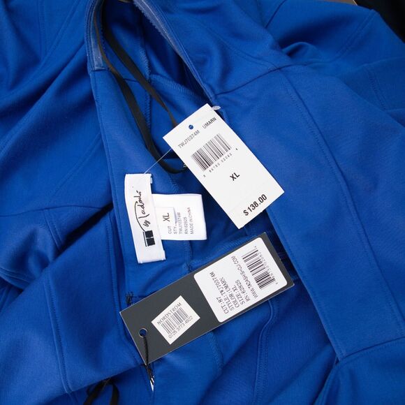 Tadashi Dress XL Sapphire Blue Sheath Off the Shoulder Cocktail Bodycon Occasion - Picture 11 of 11